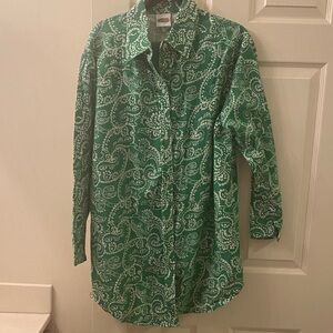 Collections Etc Womens Flannel Tunic Shirt and Matching Set